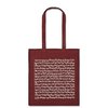 Tote bag, red, note figures