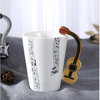 Ceramic Mug with Classical Guitar