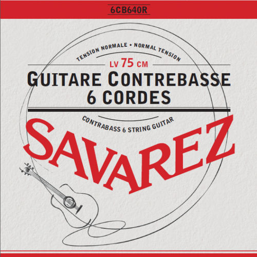 Savarez 6CB640R - kielisarja 6-kieliseen kontrabassokitaraan 75 cm