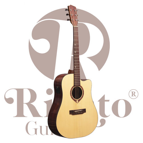 Riento Acoustic DR6 Cutaway Fishman - Electro-Acoustic Steel String Guitar (DR6-CTW-FMIS)